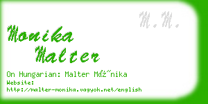 monika malter business card